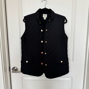 St. John's Bay Black Quilted Vest